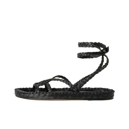 Alanui A Love Letter To India Woven Leather Sandals