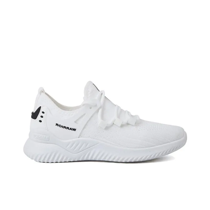 Warrior Cushioned Slip Resistant Low Top Casual Running Shoes Women's White-1