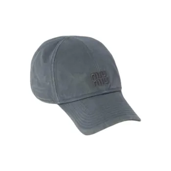 MIU MIU Fabric Baseball Caps Women's Gray