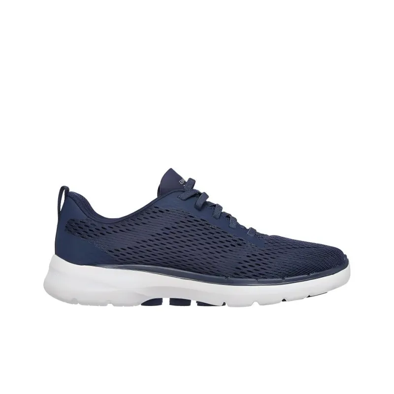 Skechers Go Walk 6 Anti Slip Wear Resistant Low Top Casual Shoes Women's Blue-1