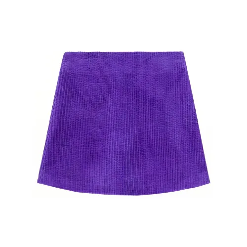 GANNI Casual Short Skirts Women's Purple