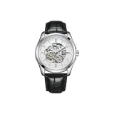 White Dial Leather Strap
