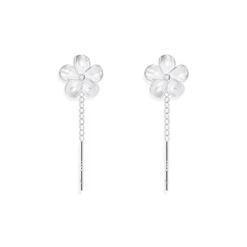 SWEET PLANET 999 Fine Silver Drop Earrings Women's
