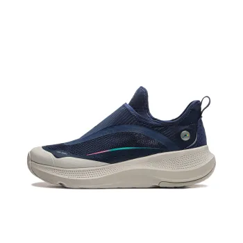 LiNing Cushioning Anti Slip Wear Resistant Breathable Lightweight Rebound Low Top Casual Shoes Men's Blue Gray