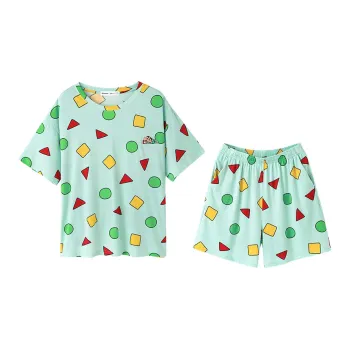 QINZUIMAO x SHINCHAN Pajama Set Unisex Sky Blue