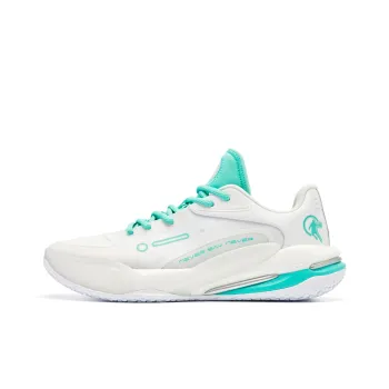 QIAODAN Venom REV LOW Basketball Shoes Men Low Top Mars Green Jordan White