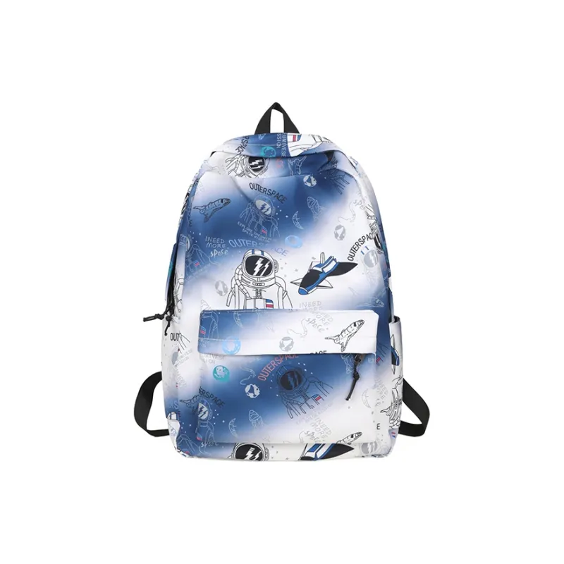 Moonshine Nylon Large Capacity Backpack Unisex Multicolor-7