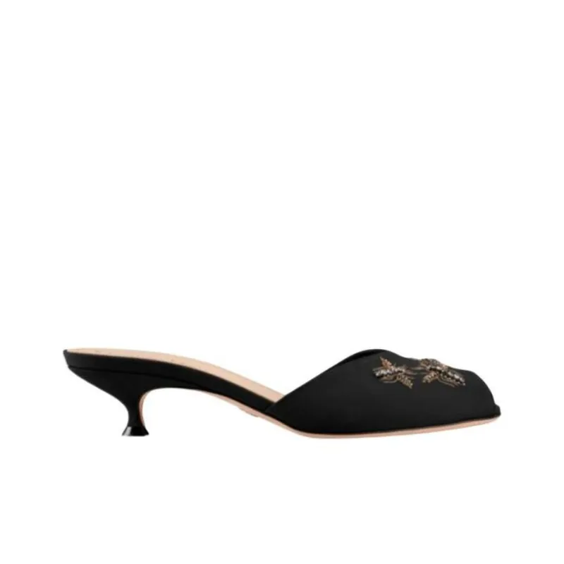 DIOR D Dream Slip Resistant Slide Slippers Women's Black-1
