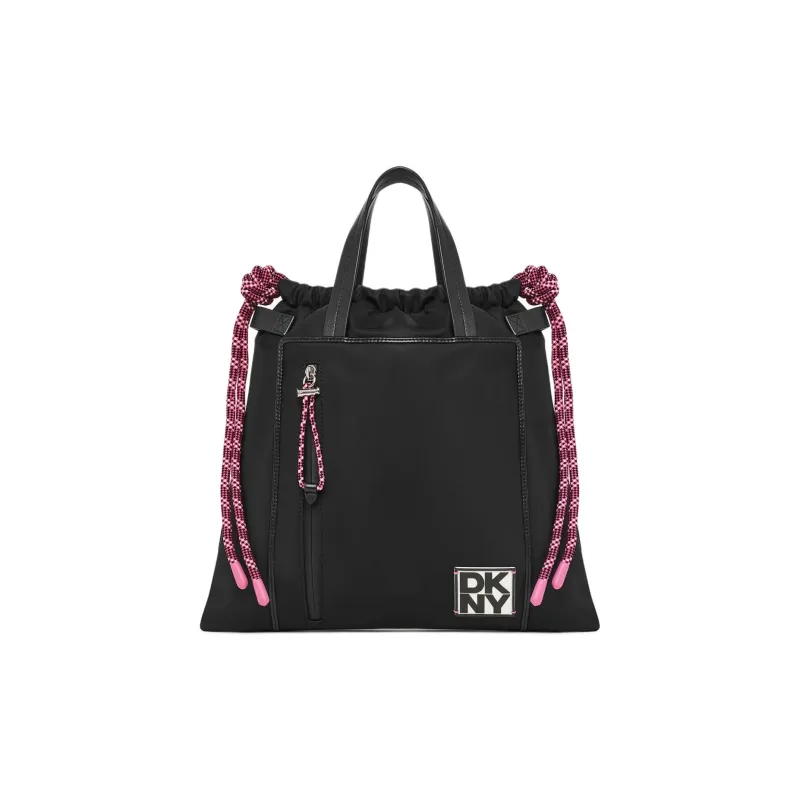 DKNY Nylon Shoulder Bag Crossbody Bag Handbag Medium Size Women's Black-0