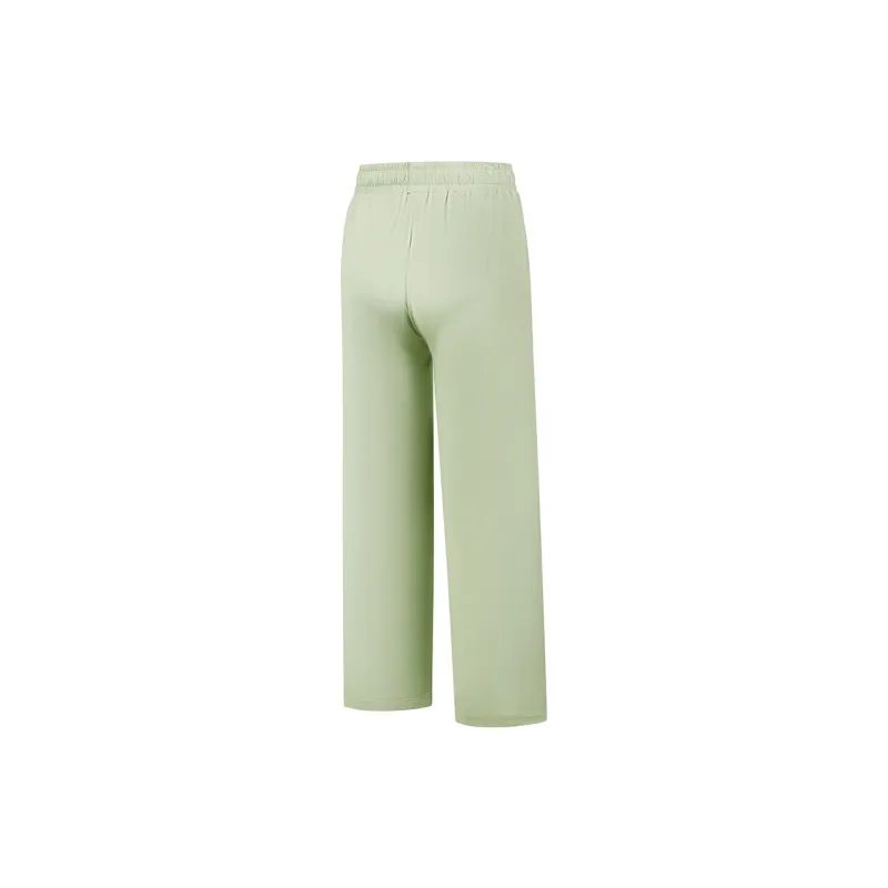 QIAODAN Knitted Sweatpants Women's Shell Green-1
