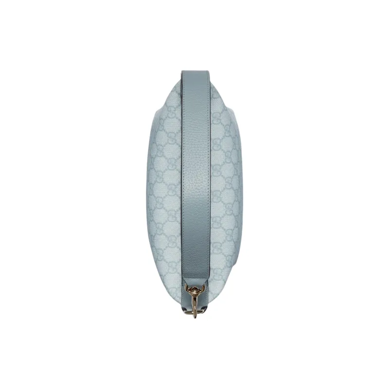 GUCCI Ophidia Supreme Canvas Handbag Extra Mini Women's Gray Blue-5