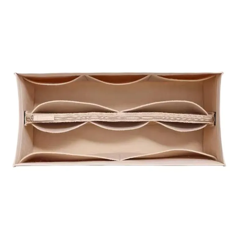 BagINBAG Felt Bag Accessory Bag Insert Women's Beige Coffee-5