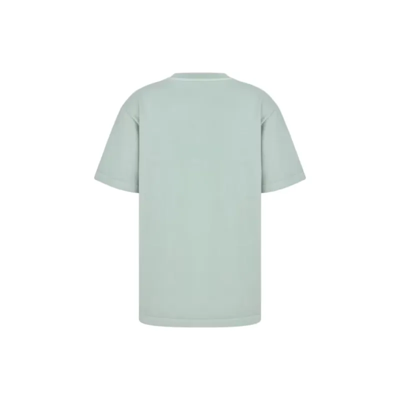 DIOR Letter Logo Pattern Crew Neck Loose Fit Short Sleeved T Shirt Men's Green-1