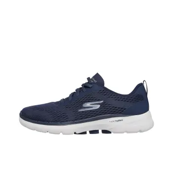 Skechers Go Walk 6 Anti Slip Wear Resistant Low Top Casual Shoes Women's Blue