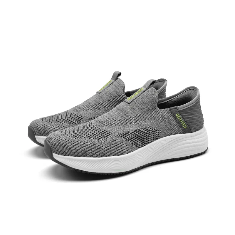 HLA Breathable Slip on Mesh Comfortable Height Increasing Casual Shoes Men's-1