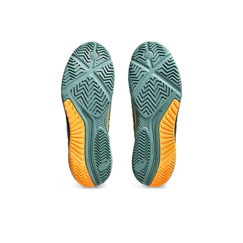 Asics Gel Resolution 9 Anti Slip And Wear Resistant Balance Low Top Casual Running Shoes Men's Green Orange-4