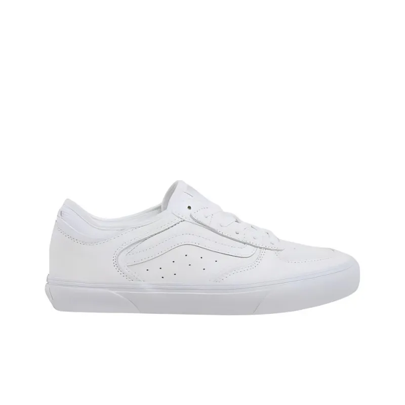 Rowley Skate Vans 'Leather Triple White'-1