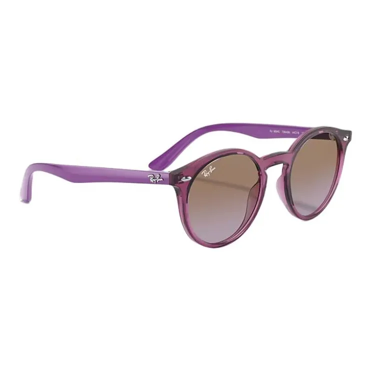 RayBan Injection Molded Round Sunglasses Kids' Purple-1