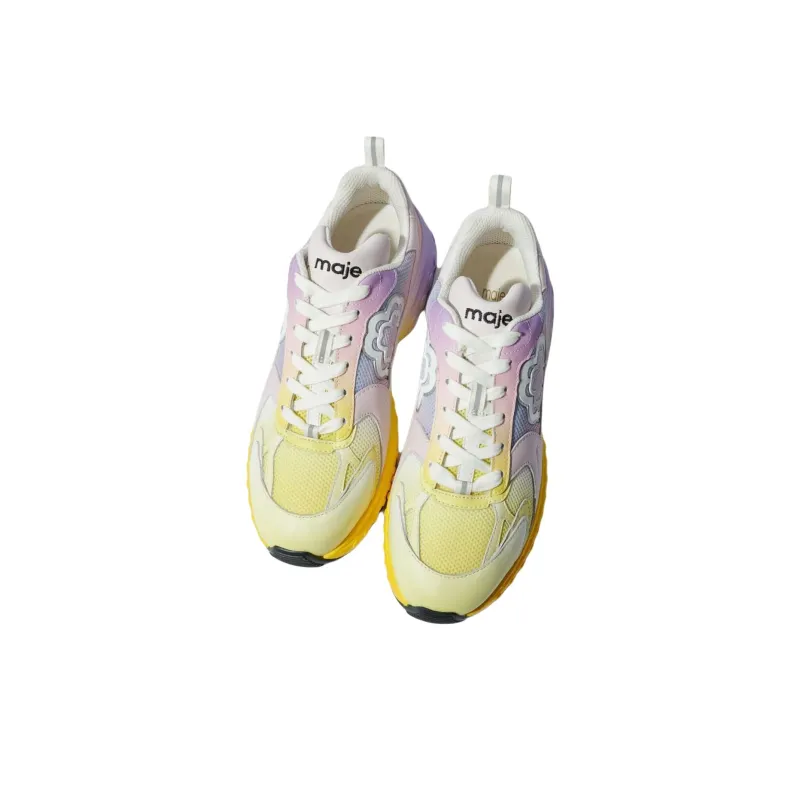 Maje Casual Shoes Women's Yellow Purple Gradient-2