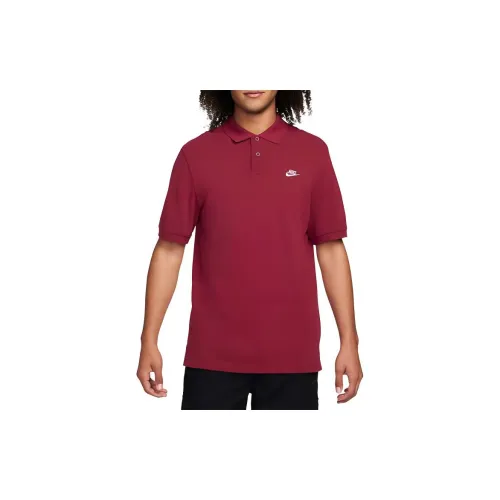 Nike Polo Shirts Men Red/White Team