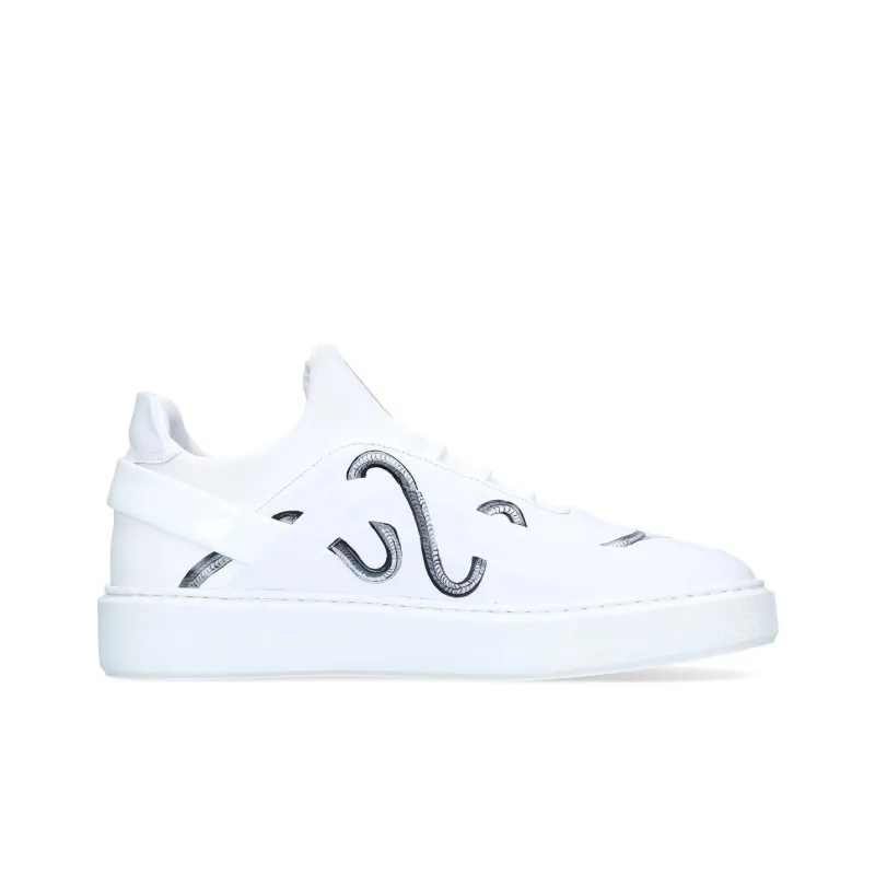 FRANCESCHETTI Frtt Snake Low-Top Skateboard Shoes Men's White-1
