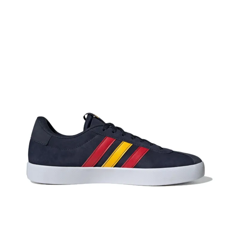 Adidas VL COURT 3.0 Anti Slip Wear Resistant Low Top Skateboard Shoes Unisex Blue Red Yellow-1