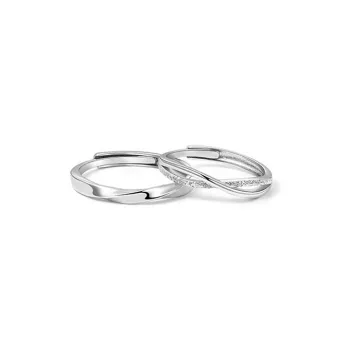 KADER S925 Silver Rings Unisex Silver White