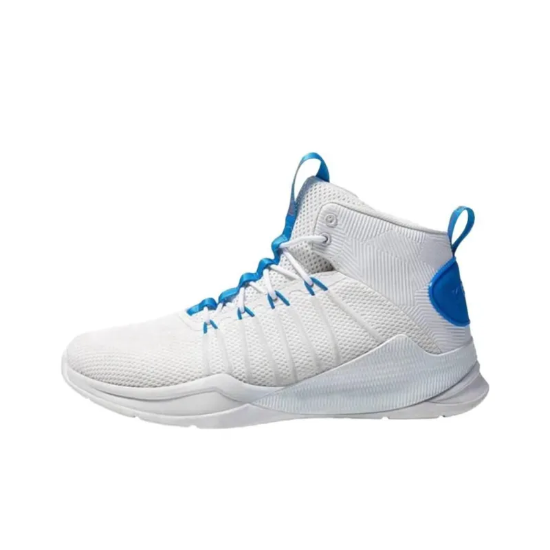 KELME Anti-Slip Wear-Resistant High-Top Basketball Shoes Men's White-0
