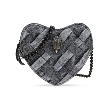 Kurt Geiger London Denim Crossbody Bag Shoulder Bag Women's Black