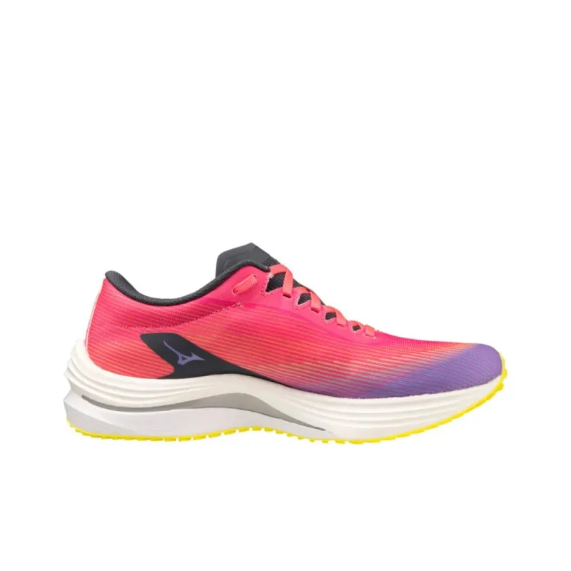 Mizuno Wave Rebellion Flash Anti Slip Wear Resistant Low Top Running Shoes Women's Orange Red-1