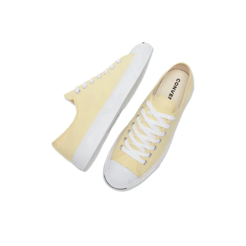 Converse Jack Purcell Anti Slip Wear Resistant Low Top Skateboard Shoes Unisex Yellow-3
