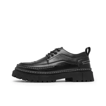 Bull charm Dress Shoes Men Low Top Black/Black Brown