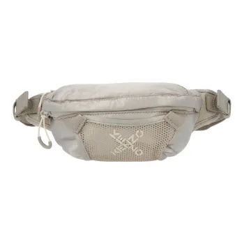 KENZO Nylon Fanny Pack Unisex Gray White