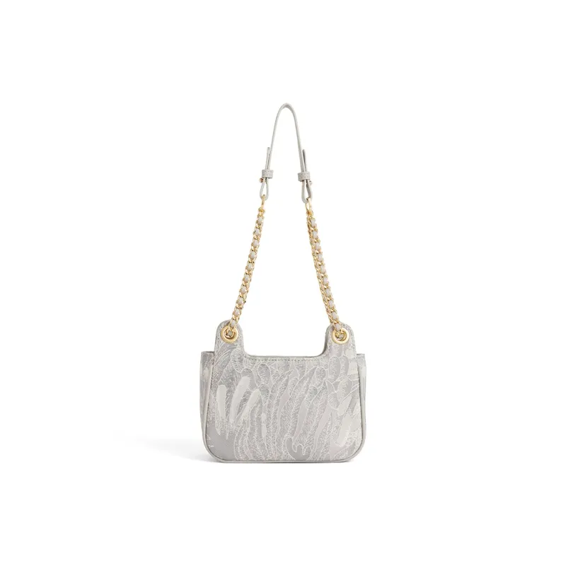 JACD PU Shoulder Bag Regular Women's Tai Mountain Gray/Snowflake Gray-2