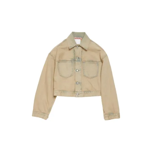 Acne Studios 2024 Autumn/Winter Collection Denim Jackets Women's Light Sand