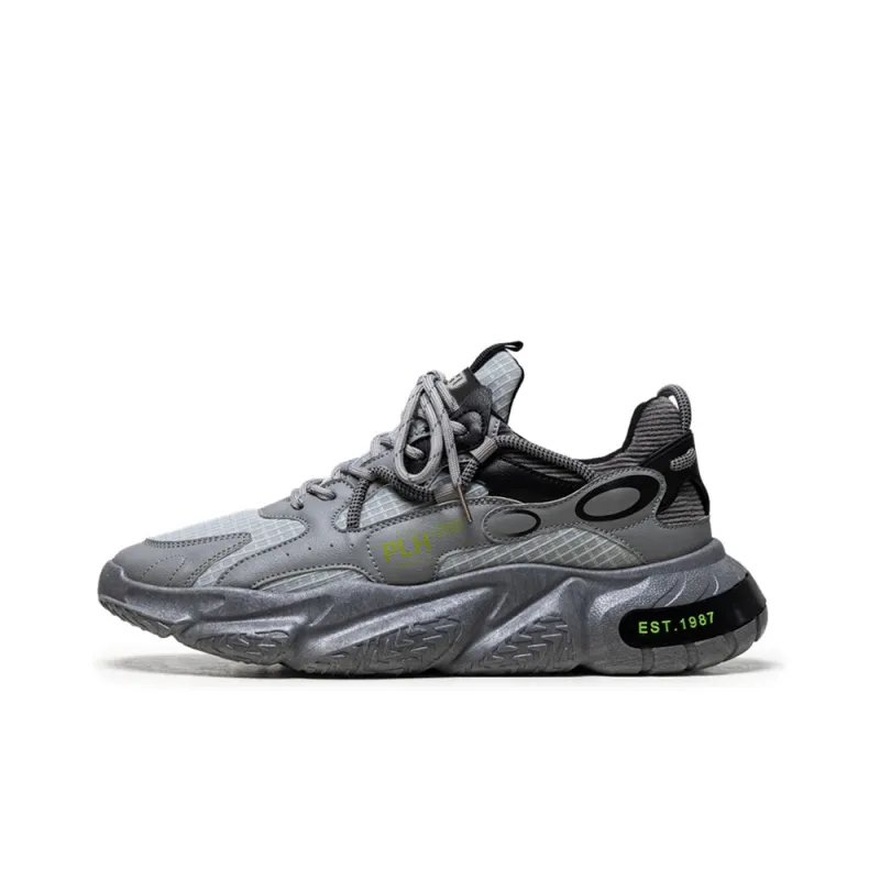 HACKBUTEER Dim Zone Collection Low-Top Chunky Sneakers Unisex-36