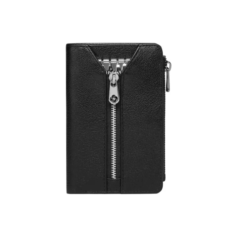 SAMSONITE Cow Leather Key Pouch Men's Black-2