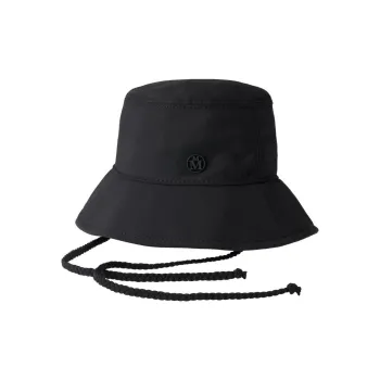 Maison Michel Angele Appliqué logo Bucket Hat