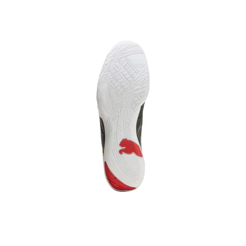 PUMA Scuderia Ferrari Tune Cat Slip Resistant Low Top Casual Shoes Men's Black White Red-4