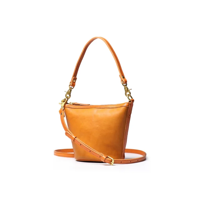 LARTIGENT Cow Leather Bucket Bags Crossbody Bag Shoulder Bag Regular Women's Multicolor-0