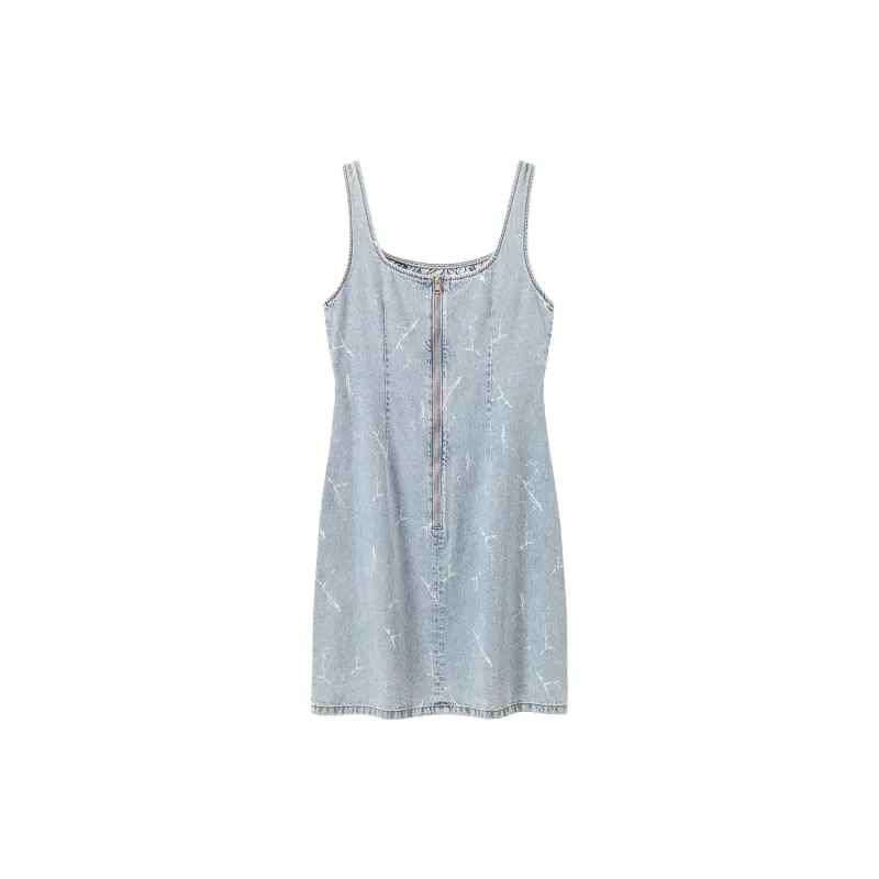 CHUU Sleeveless Dresses Women's Light Denim Blue-1