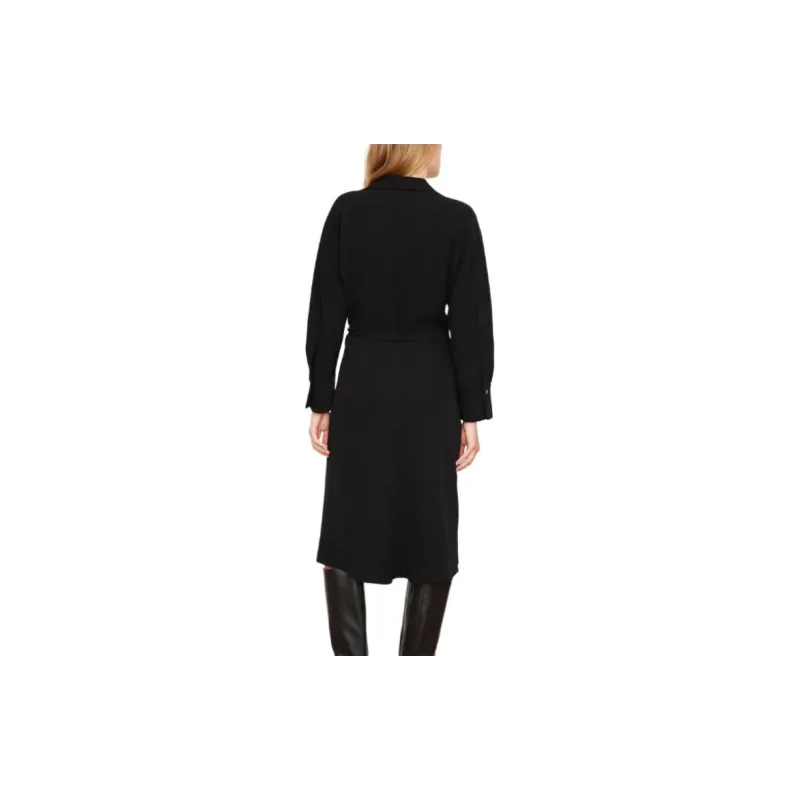 VINCE Tied waist V neck Shirt Dress-1