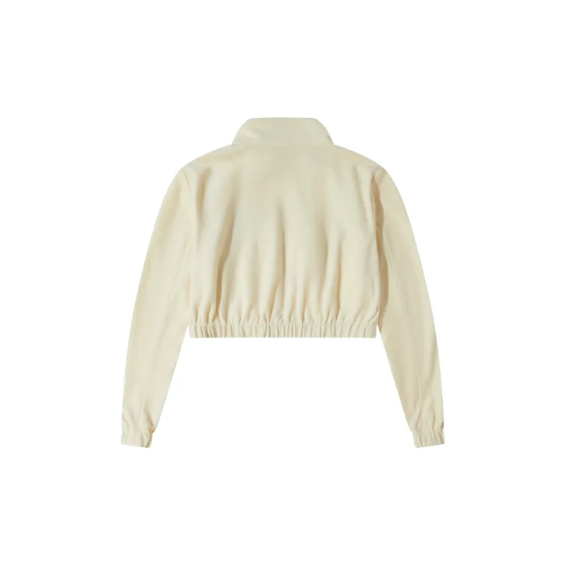 GF Ferré Cropped Coat Women's Ecru-1