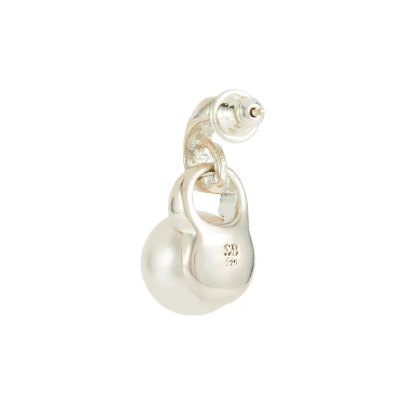 Sophie Buhai 925 Sterling Silver Artificial Pearl Earrings Women's White-3