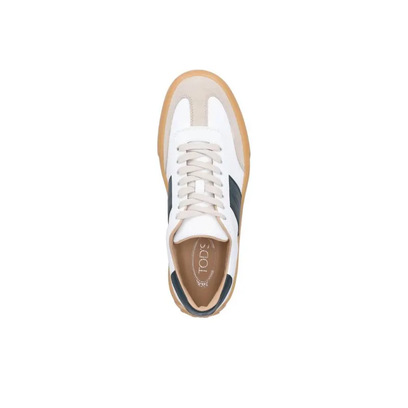 TOD'S Log Embossed Lace Up Sneakers-4