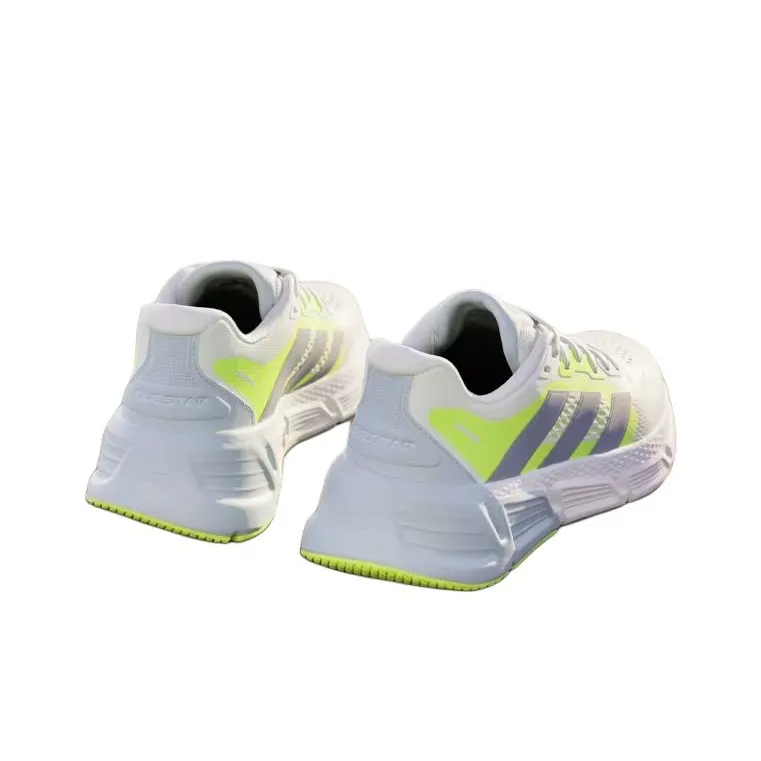 Adidas Questar Anti-Slip And Wear-Resistant Breathable Low-Top Casual Running Shoes Women's White Green-3