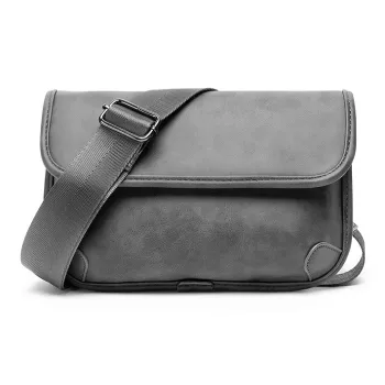 Fillove PU Crossbody Bags Sling Bags Regular Men's Khaki & Coffee/Gray/Khaki