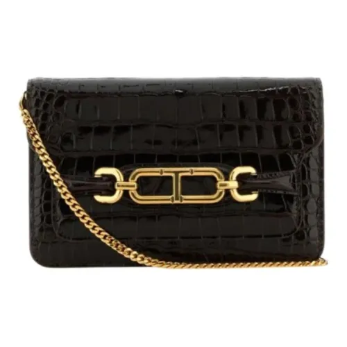 TOM FORD Calfskin Crossbody Bag Shoulder Bag Women's Coffee