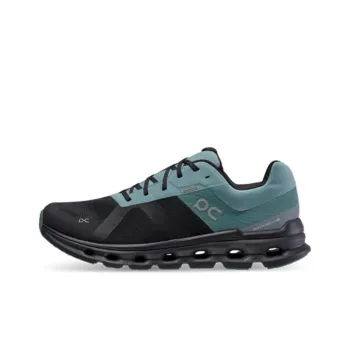 On Cloudrunner Slip Resistant Low Top Running Shoes Men's Blue Black