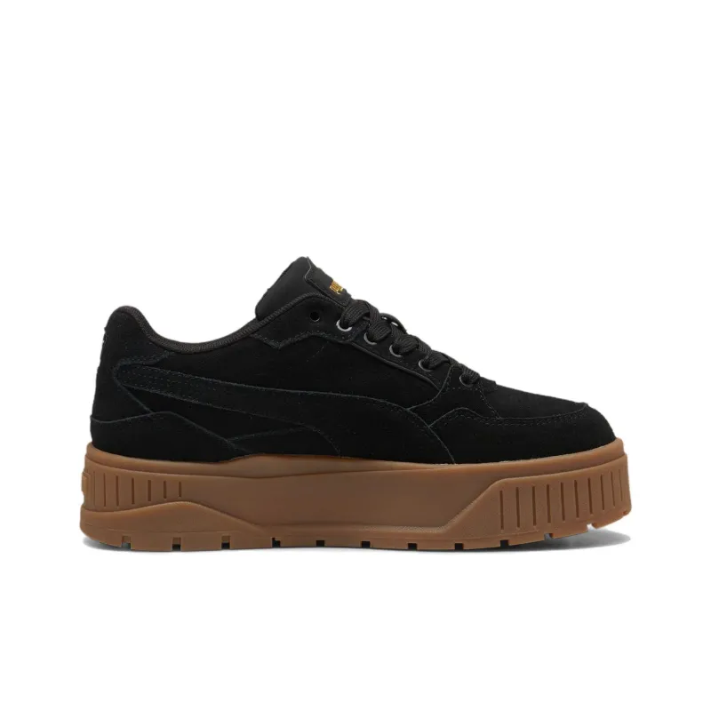 PUMA Karmen Anti Slip Wear Resistant Low Top Skateboard Shoes Women's Black-1